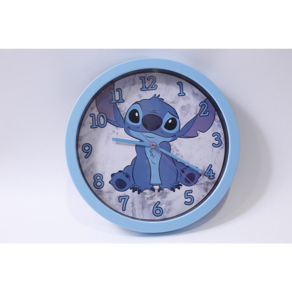 Lilo And Stitch, Disney, Blue, 2004, Wall Clock, Wall Decor, Vintage, Round, , 2
